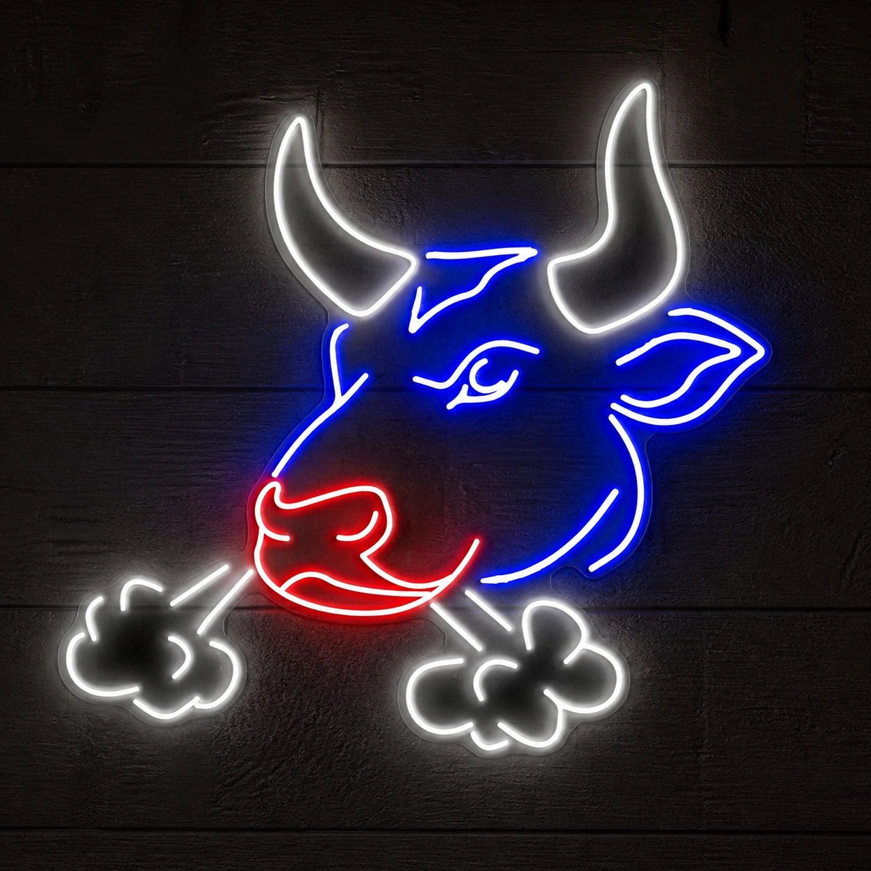 Snorting Bull Head Vintage LED Neon Sign - Shineneon