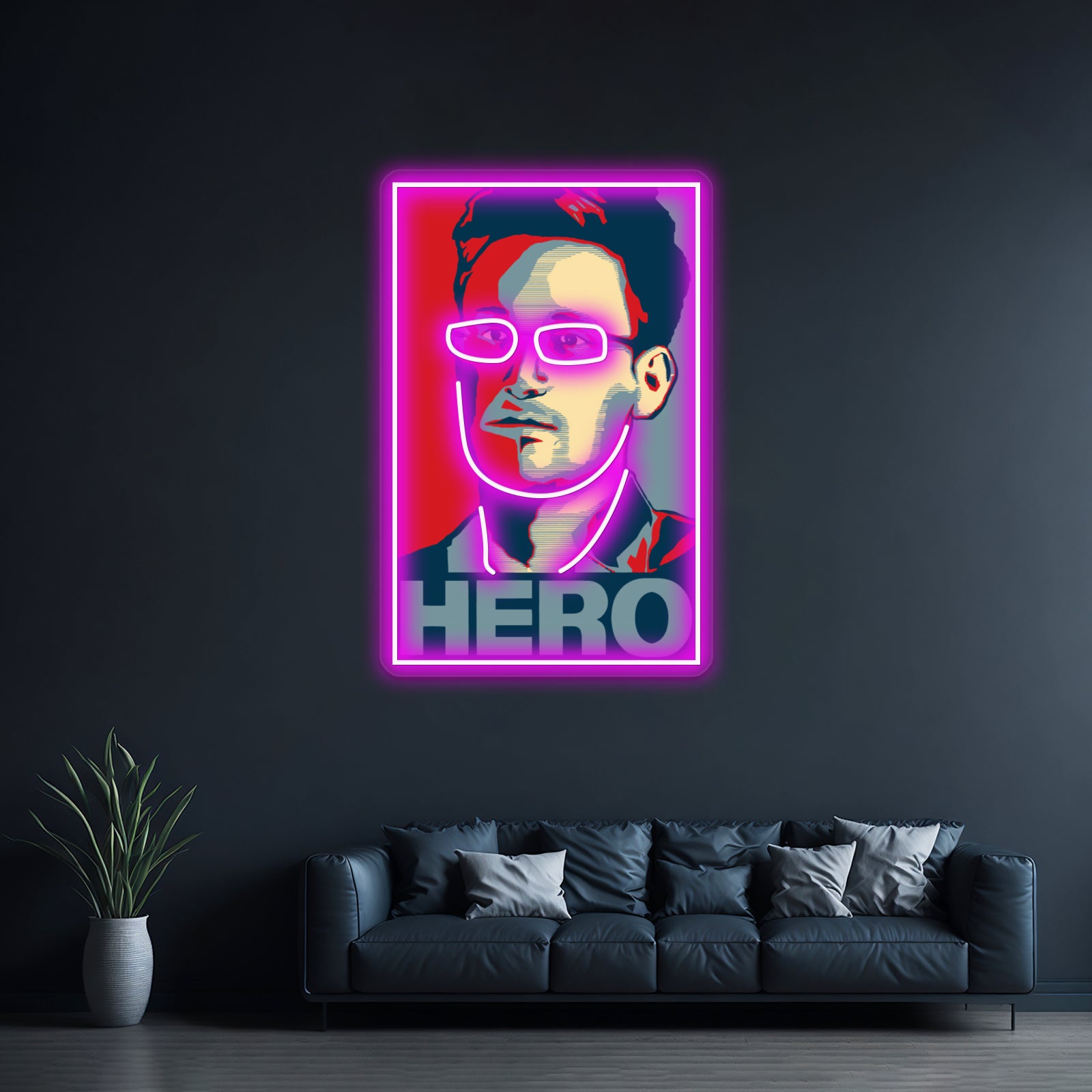 Snowdon Abstract Art Wall Artwork Neon Signs | Shineneon