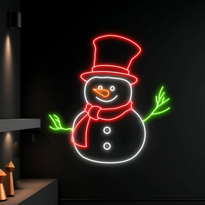 Snowman Christmas Led Neon Sign Christmas Decor | Shineneon