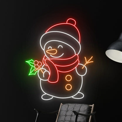 Snowman Christmas Led Neon Sign Snowman Christmas Led Sign | Shineneon