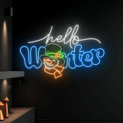 Snowman Christmas Led Sign Christmas Decor | Shineneon