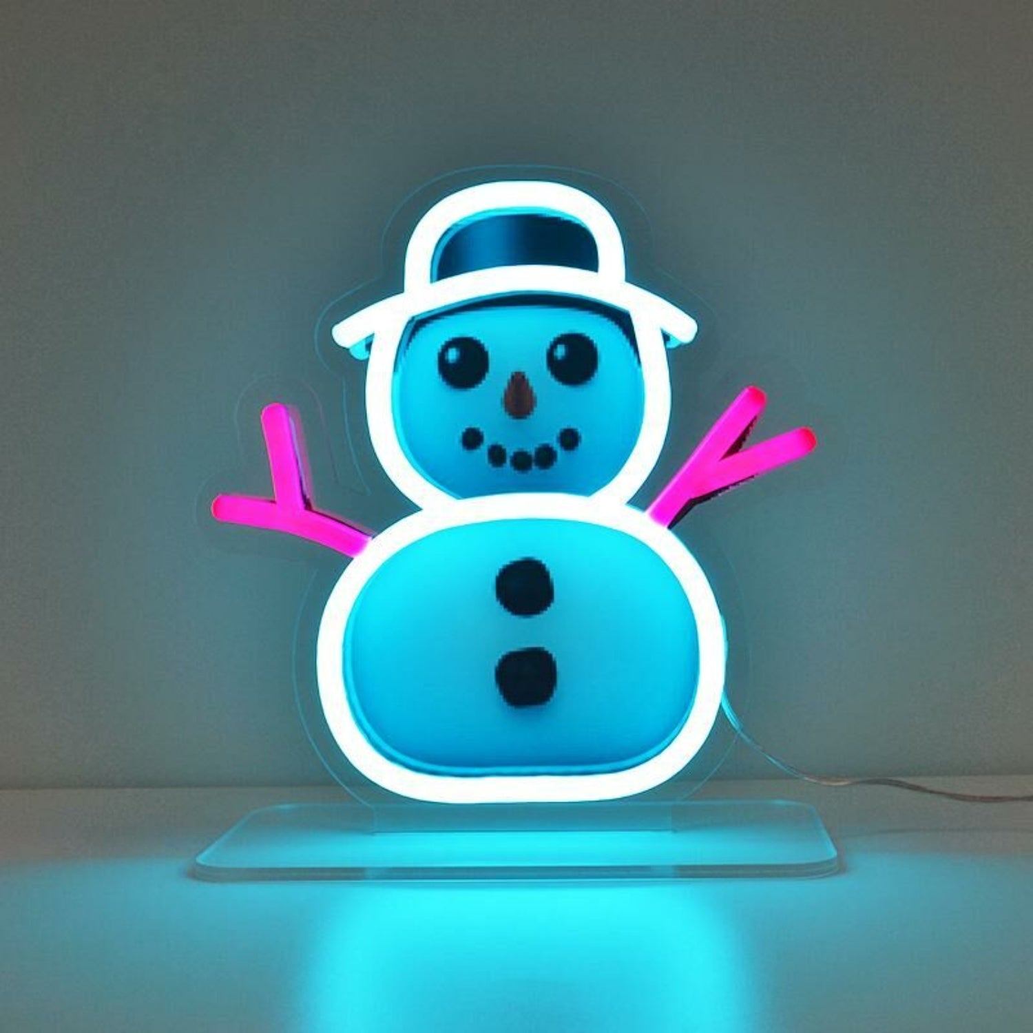 Snowman Emoji Neon Sign | Shineneon