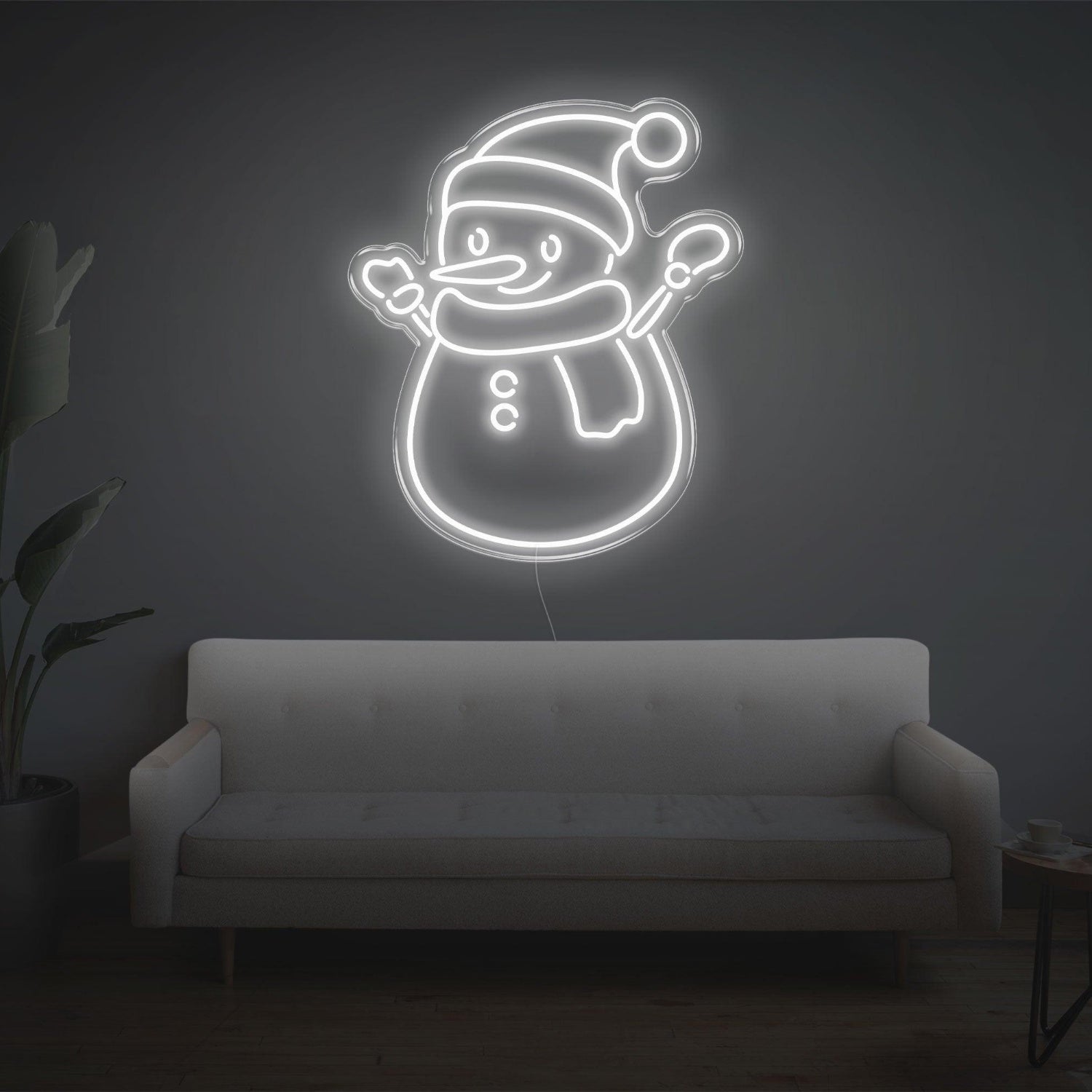 Snowman Green Led Neon Sign For Christmas Home Decor | Shineneon