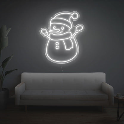 Snowman Green Led Neon Sign For Christmas Home Decor | Shineneon