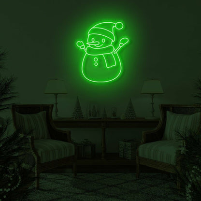 Snowman Led Sign | Shineneon