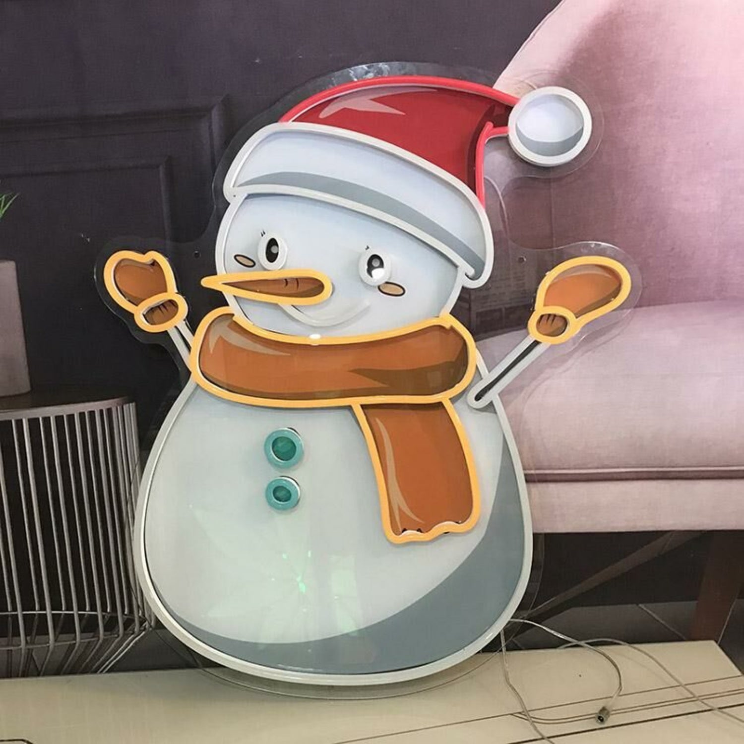 Snowman Neon Sign For Festive And Fun Spaces | Shineneon