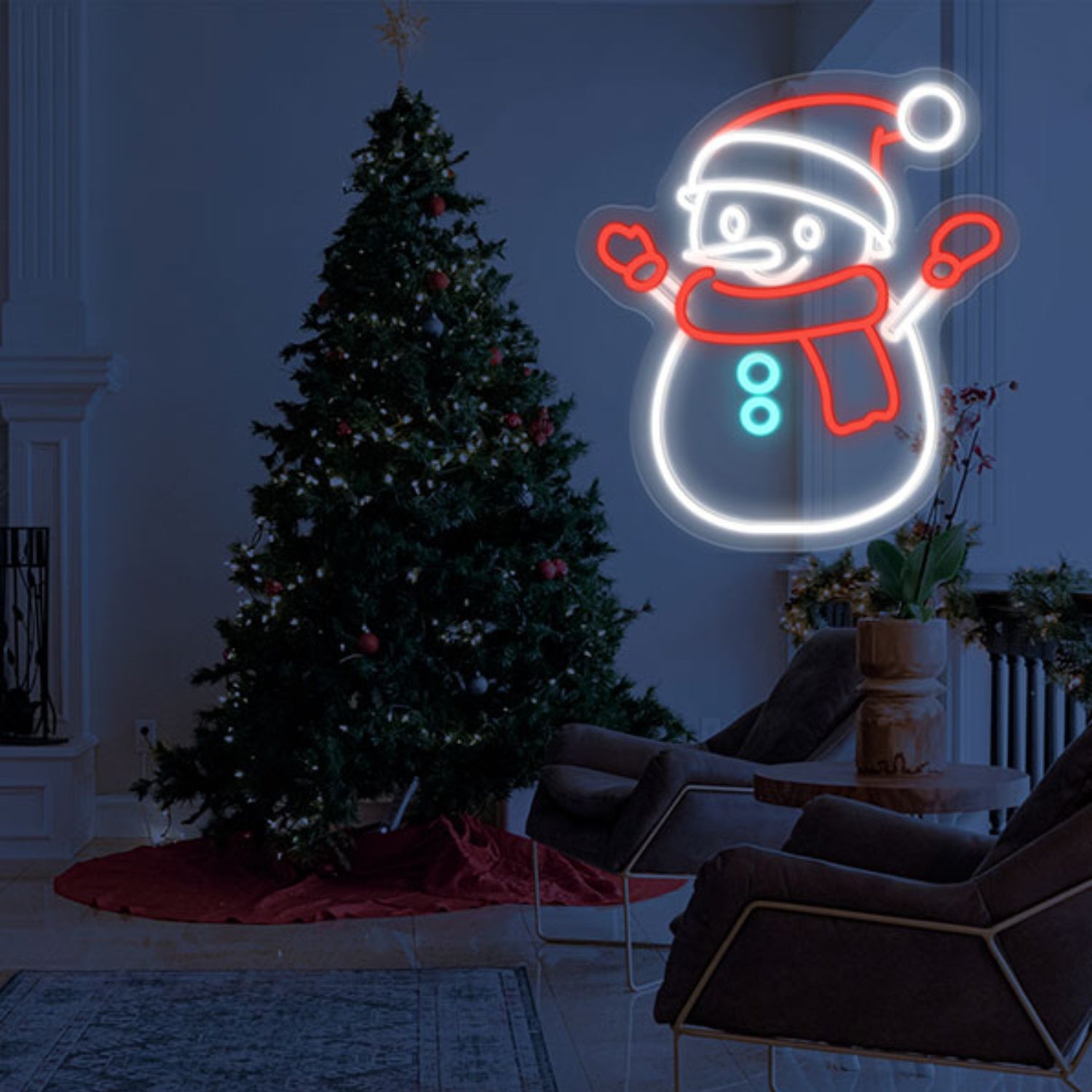 Snowman Neon Sign Wall Art Decor | Shineneon