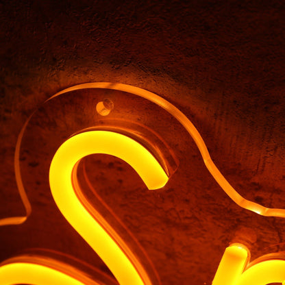 Snuggle City Orange Led Neon Sign - Shineneon