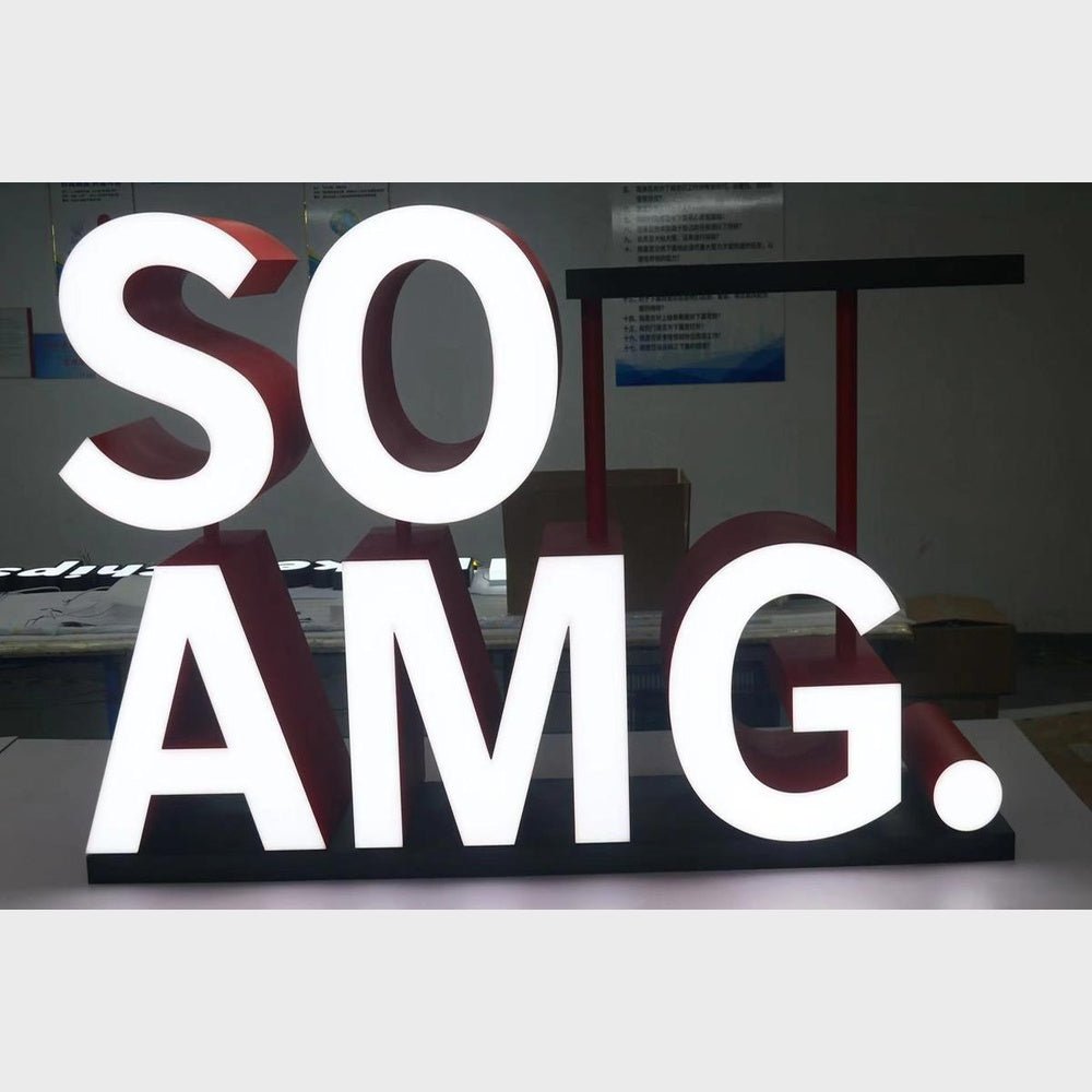So Amg 3D Frontlit Channel Letters Led Light Sign - Shineneon