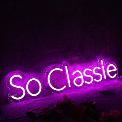 So Classie Purple Led Neon Sign - Shineneon