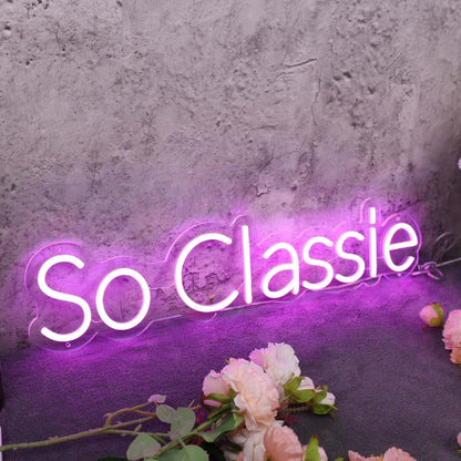 So Classie Purple Led Neon Sign - Shineneon