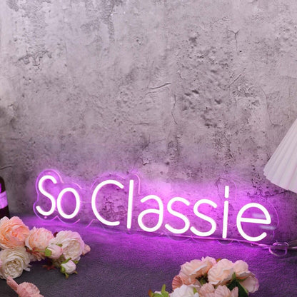 So Classie Purple Led Neon Sign - Shineneon