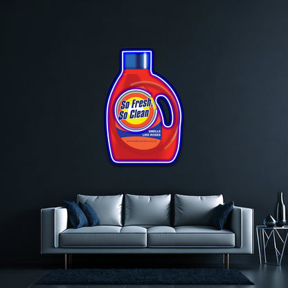 So Fresh So Clean Laundry Detergent Artwork Custom Led Signs