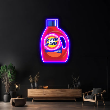 So Fresh So Clean Laundry Detergent Artwork Custom Led Signs