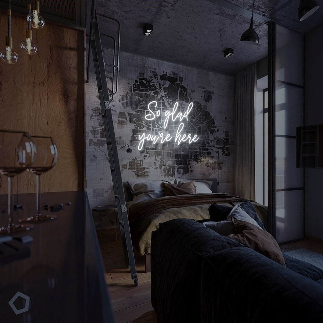 So Glad You Are Here Led Sign Business Neon Sign - Shineneon