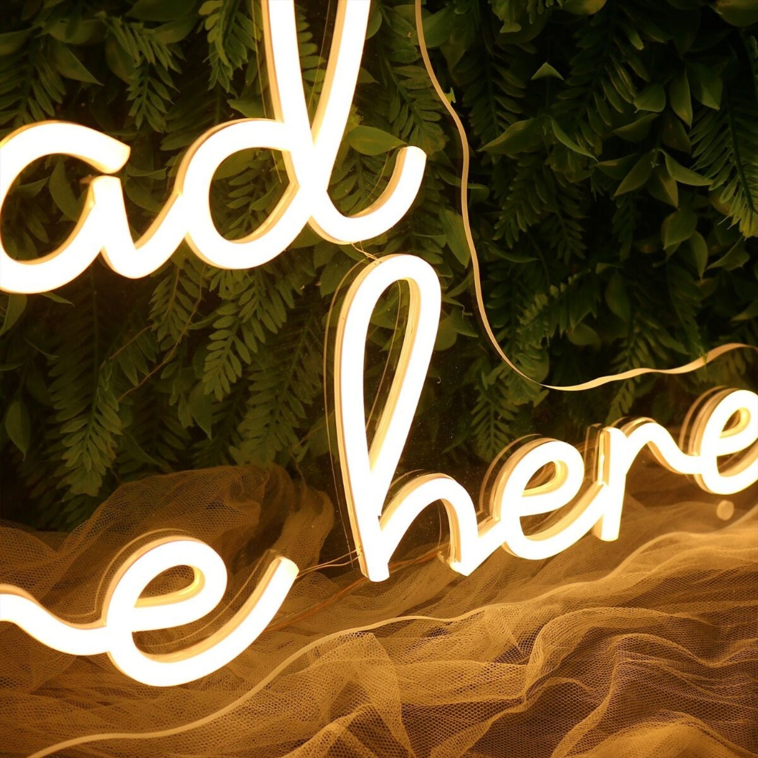 So Glad You Are Here Yellow Led Neon Sign - Shineneon