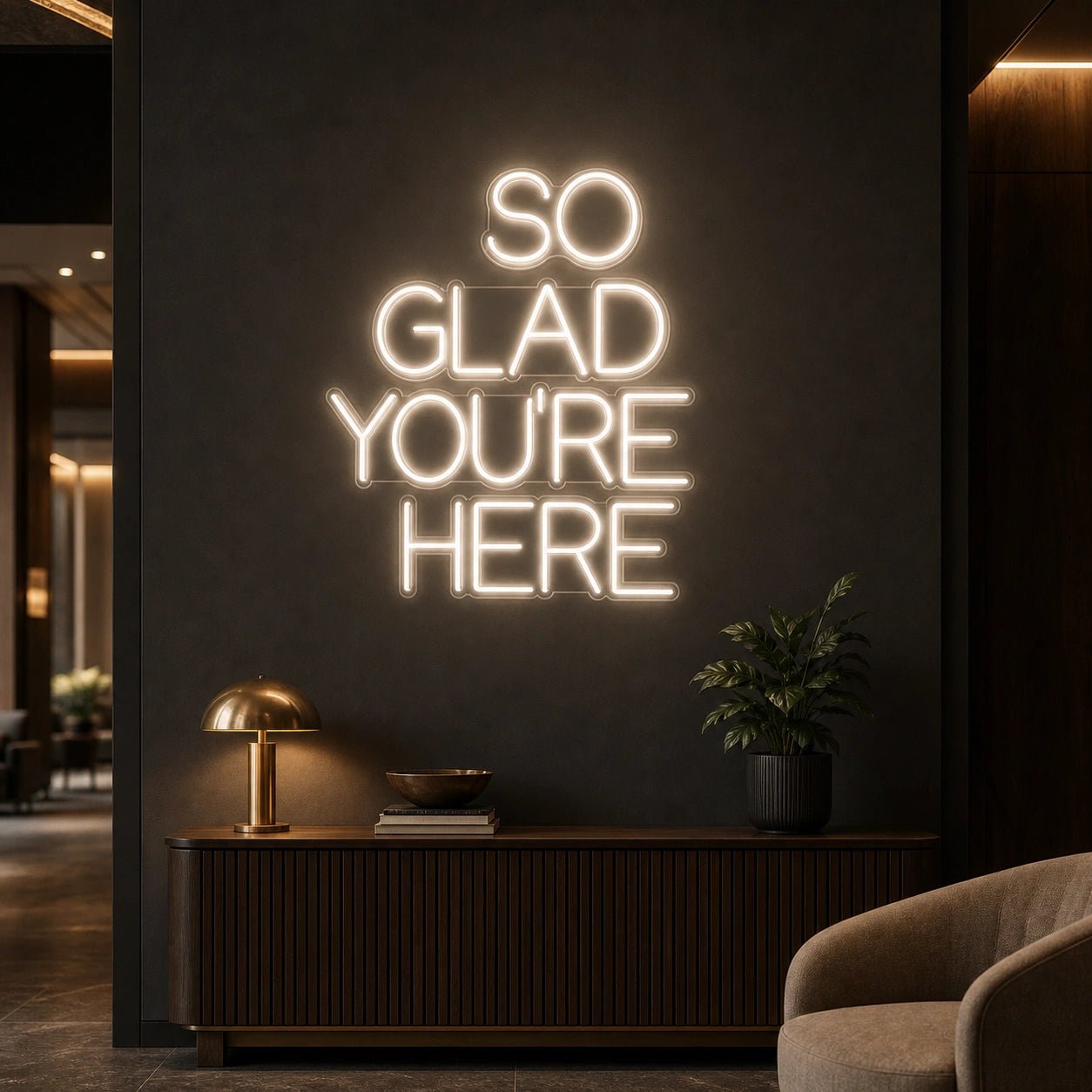 So Glad You Re Here LED Neon Sign Garage Man Cave Neon Sign - Shineneon