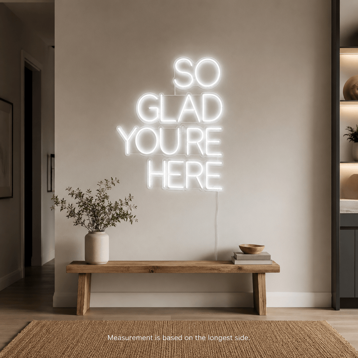 So Glad You're Here LED Neon Sign Wall Decor - Shineneon