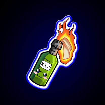 So Kowaii Molotov Cocktail Bar Decor Led Neon Sign Rgb Color - Shineneon
