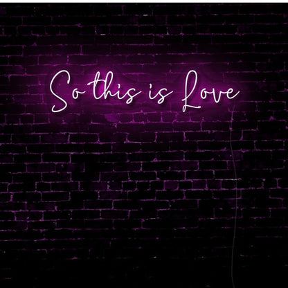 So This Is Love Led Neon Sign | Shineneon