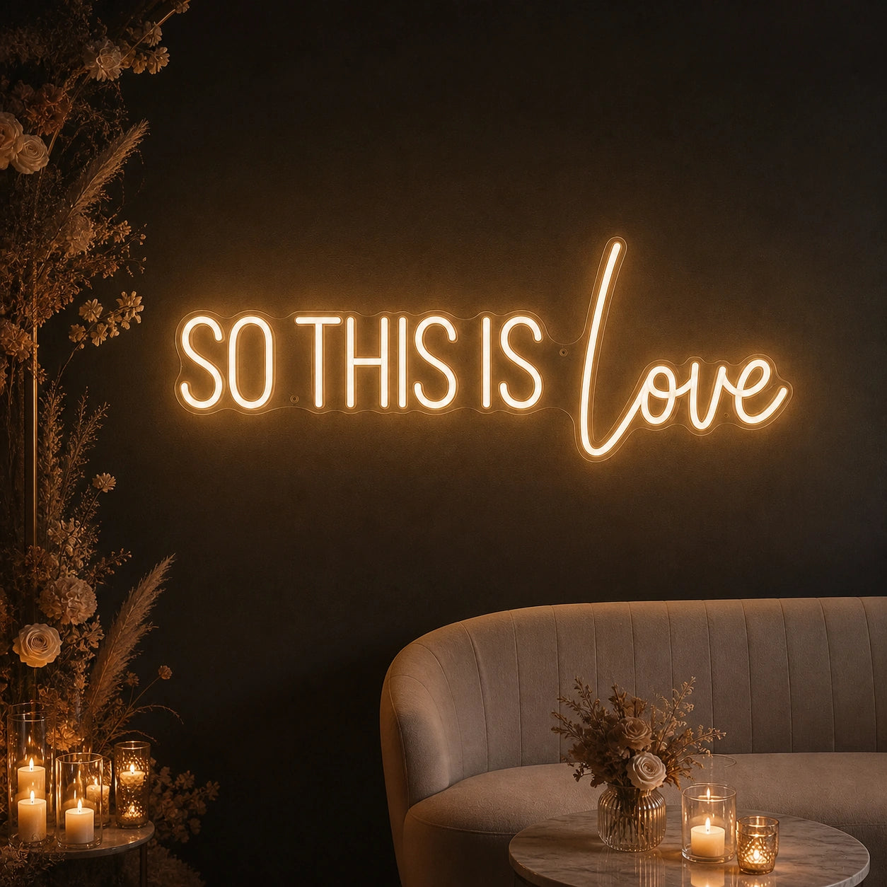 So This Is Love LED Neon Sign Garage Man Cave Neon Sign high-converting product image