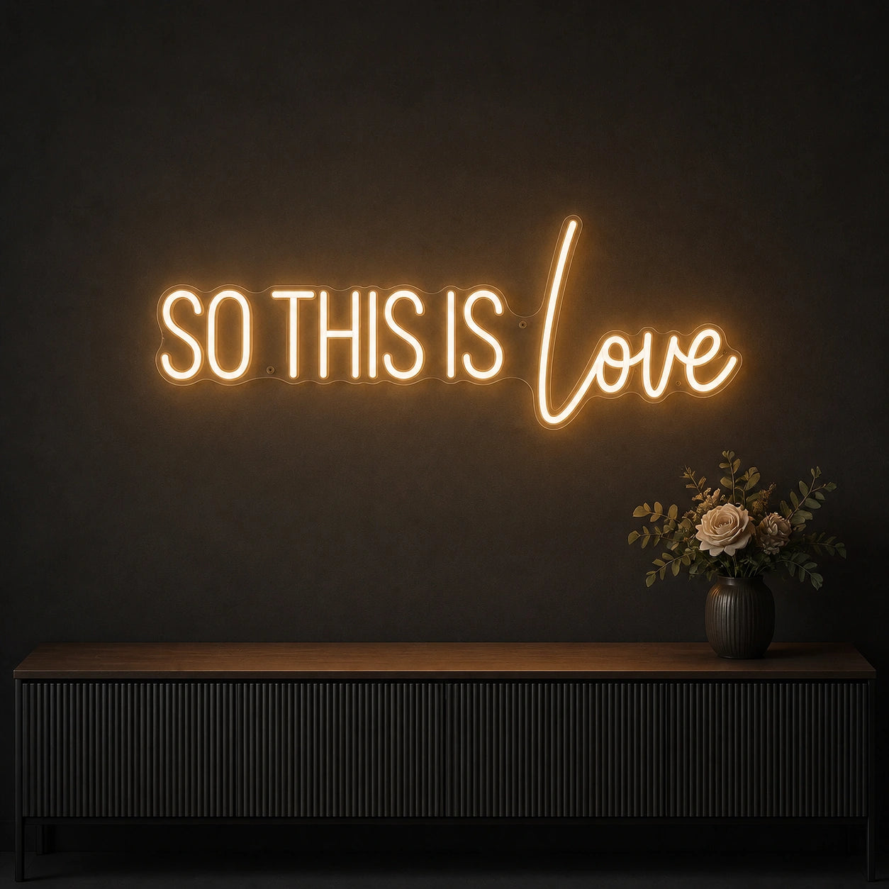 So This Is Love LED Neon Sign Garage Man Cave Neon Sign size image
