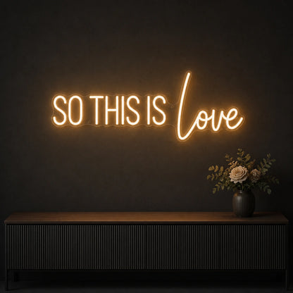 So This Is Love LED Neon Sign Garage Man Cave Neon Sign size image