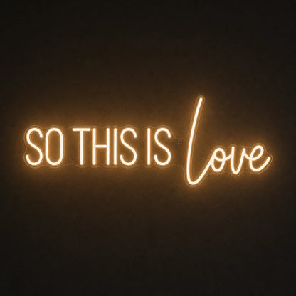So This Is Love LED Neon Sign Man Cave Neon Sign main product image