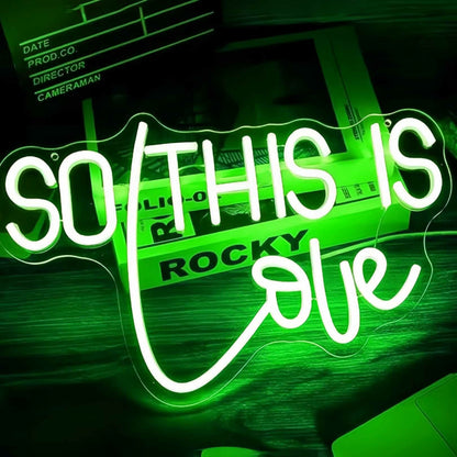 So This Is Love Wedding Neon Sign | Shineneon