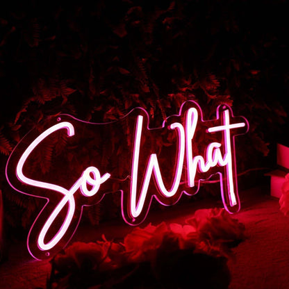 So What Red Led Neon Sign - Shineneon