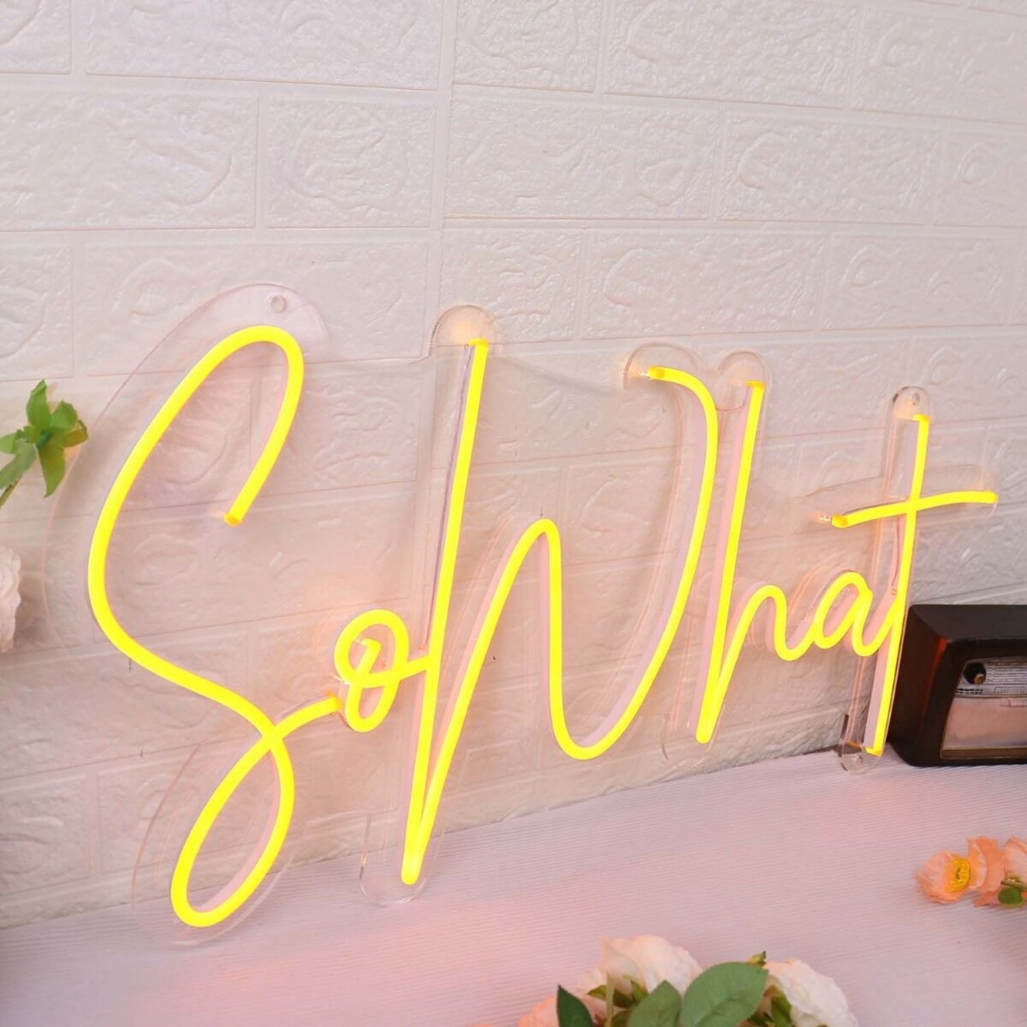 So What Yellow Led Neon Sign - Shineneon