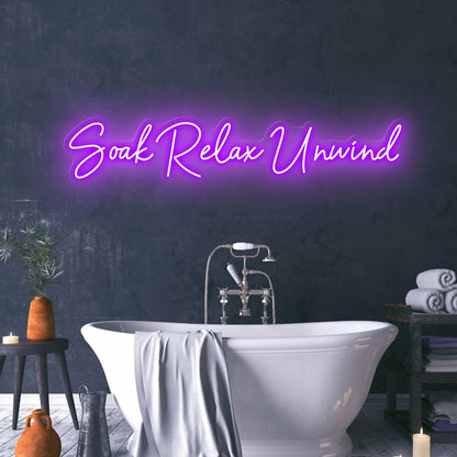 Soak Relax Unwind Create A Spa-Like Atmosphere With Relaxing Neon | Shineneon