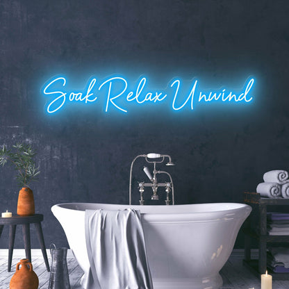 Soak Relax Unwind Create A Spa-Like Atmosphere With Relaxing Neon | Shineneon
