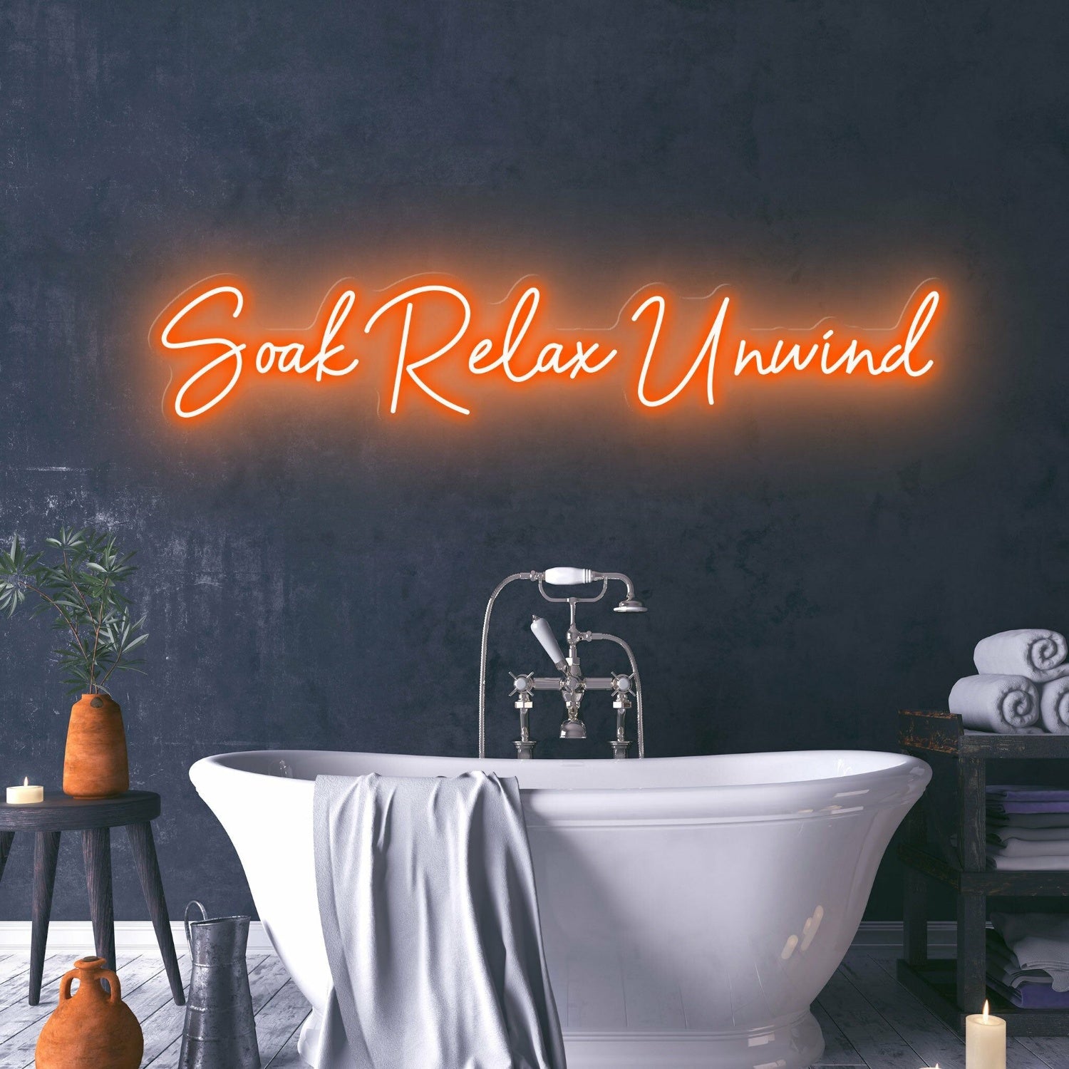 Soak Relax Unwind Create A Spa-Like Atmosphere With Relaxing Neon | Shineneon
