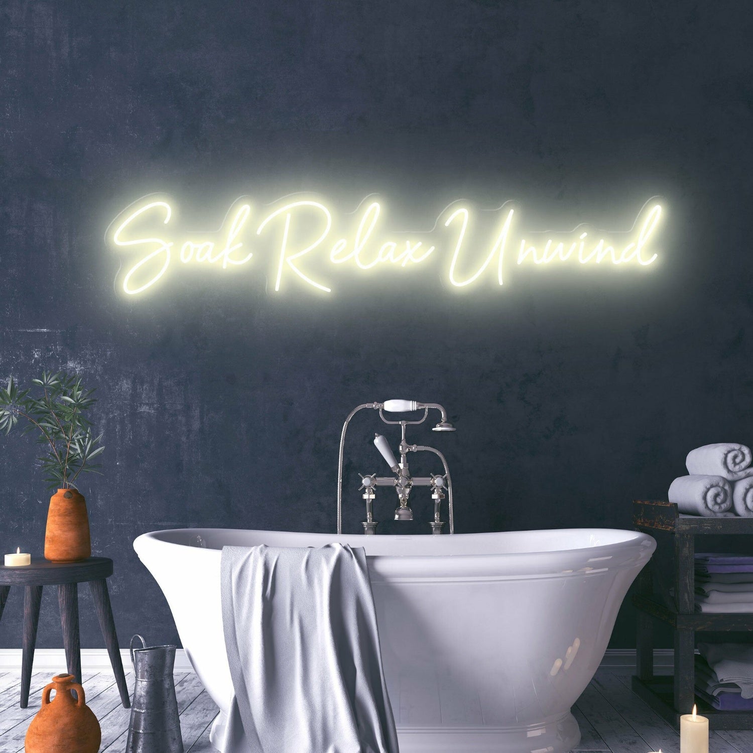 Soak Relax Unwind Create A Spa-Like Atmosphere With Relaxing Neon | Shineneon