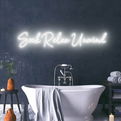 Soak Relax Unwind Create A Spa-Like Atmosphere With Relaxing Neon | Shineneon