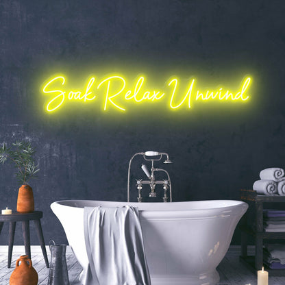 Soak Relax Unwind Create A Spa-Like Atmosphere With Relaxing Neon | Shineneon