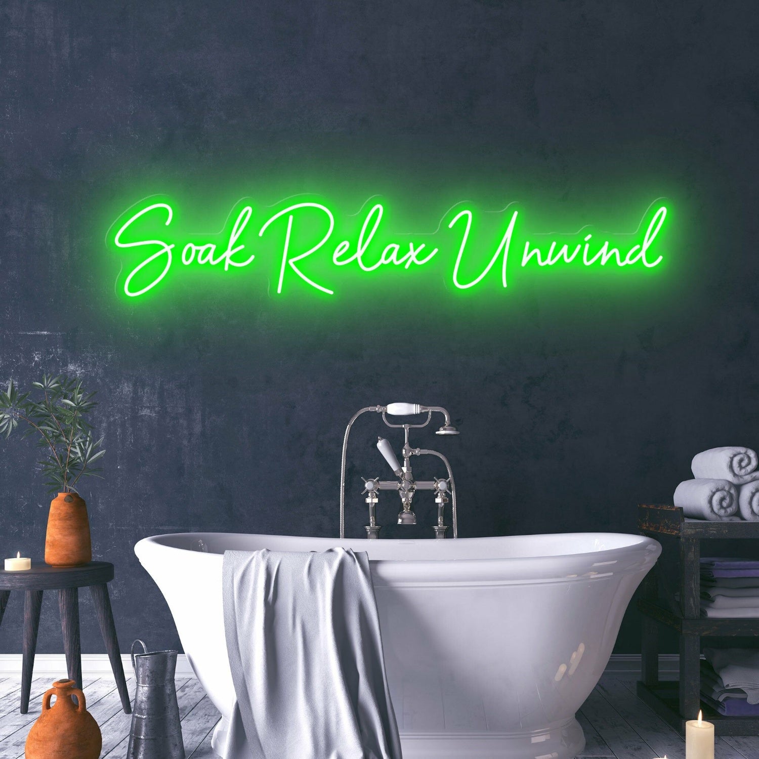 Soak Relax Unwind Create A Spa-Like Atmosphere With Relaxing Neon | Shineneon