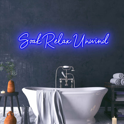 Soak Relax Unwind Create A Spa-Like Atmosphere With Relaxing Neon | Shineneon