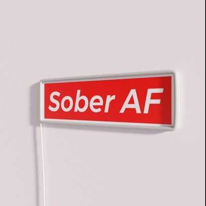 Sober Af Iii Rgb Led Neon Sign - Shineneon