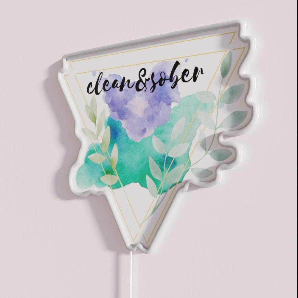 Sober And Clean Rgb Led Neon Sign - Shineneon