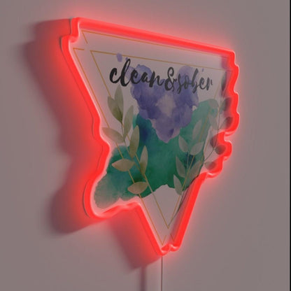 Sober And Clean Rgb Led Neon Sign - Shineneon