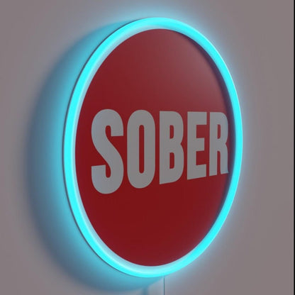 Sober Logo Rgb Led Neon Sign - Shineneon