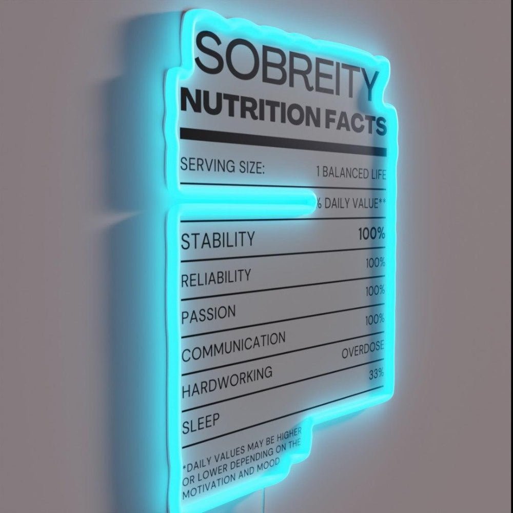 Sober Nutrition Rgb Led Neon Sign - Shineneon