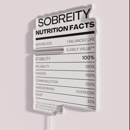 Sober Nutrition Rgb Led Neon Sign - Shineneon