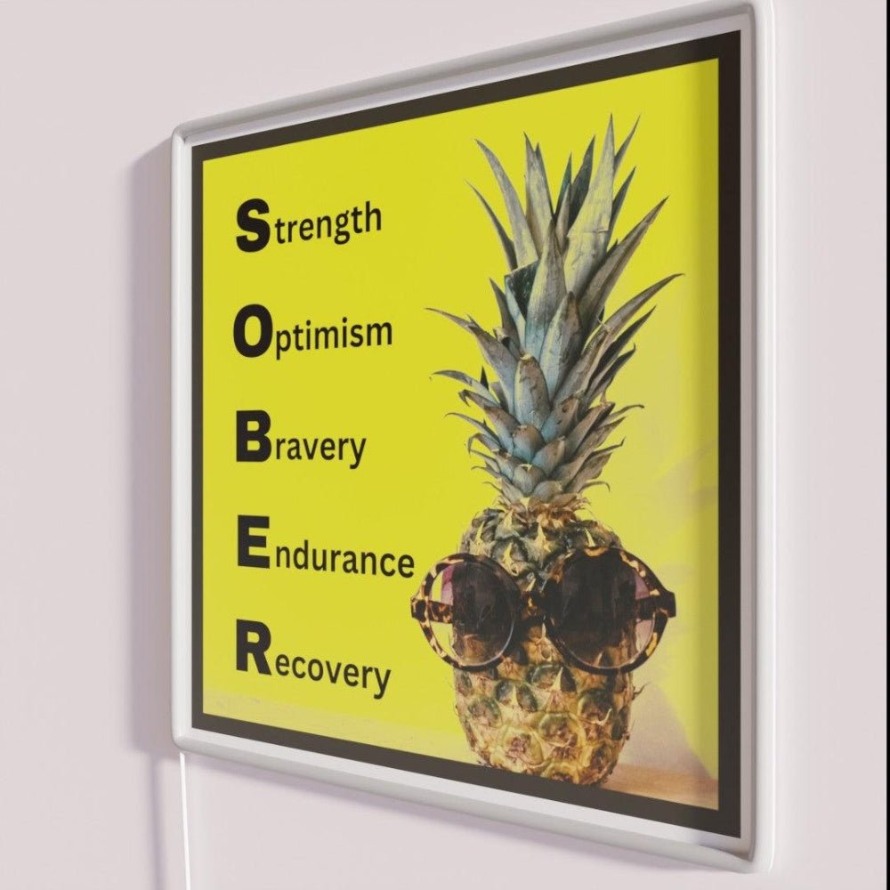 Sober Pineapple Rgb Led Neon Sign - Shineneon