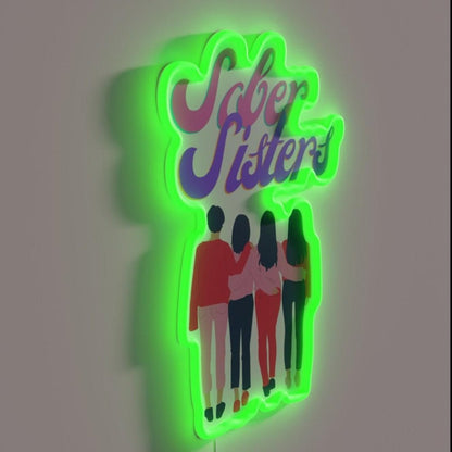 Sober Sisters Rgb Led Neon Sign - Shineneon