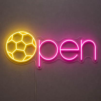 Soccer Ball Athletic Room LED Neon Sign main product image