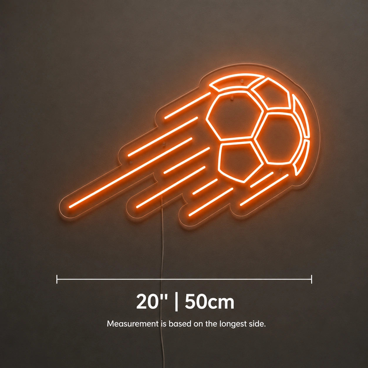 Soccer Ball Bar Neon Sign LED Neon Sign size image