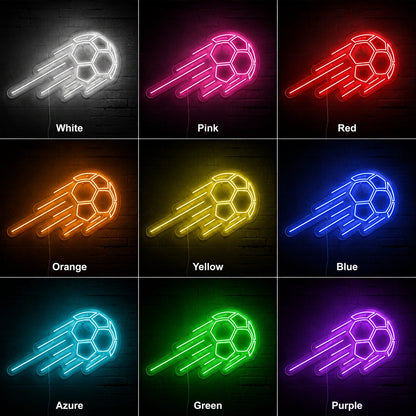 Soccer Ball Bar Neon Sign LED Neon Sign color grid